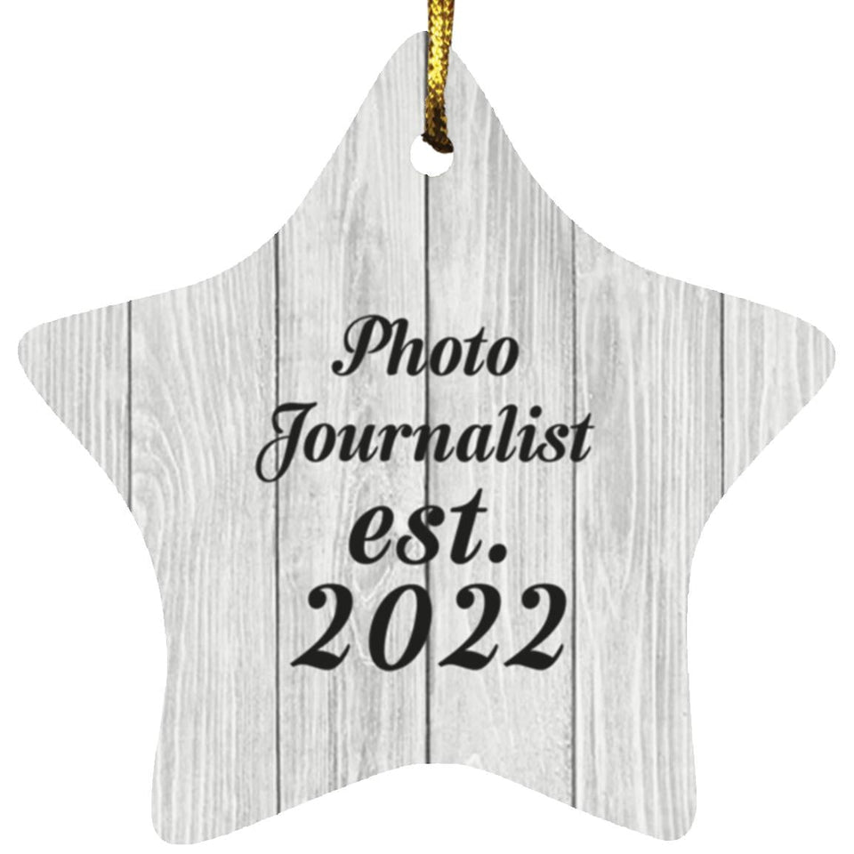 Photo Journalist Established Est. 2022 - Star Ornament F