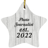 Photo Journalist Established Est. 2022 - Star Ornament F