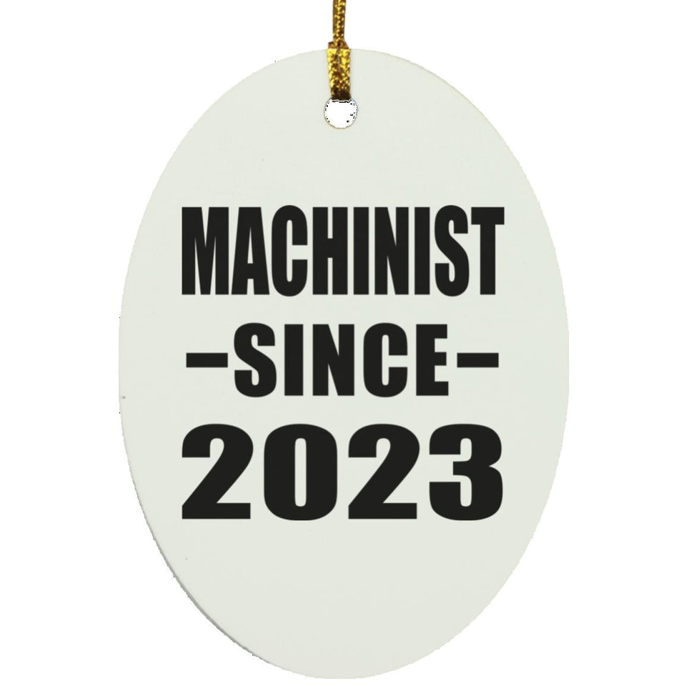 Machinist Since 2023 - Oval Ornament