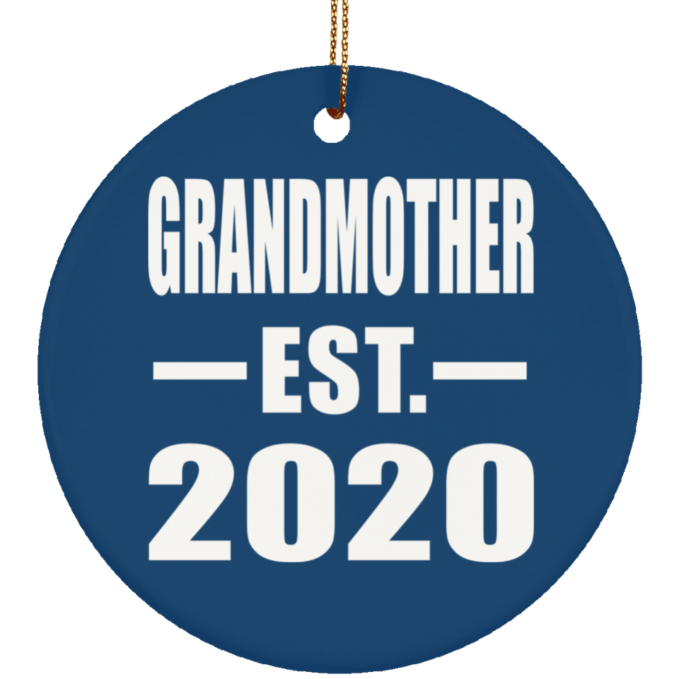 Grandmother Established EST. 2020 - Circle Ornament