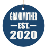 Grandmother Established EST. 2020 - Circle Ornament