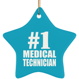 Number One #1 Medical Technician - Star Ornament