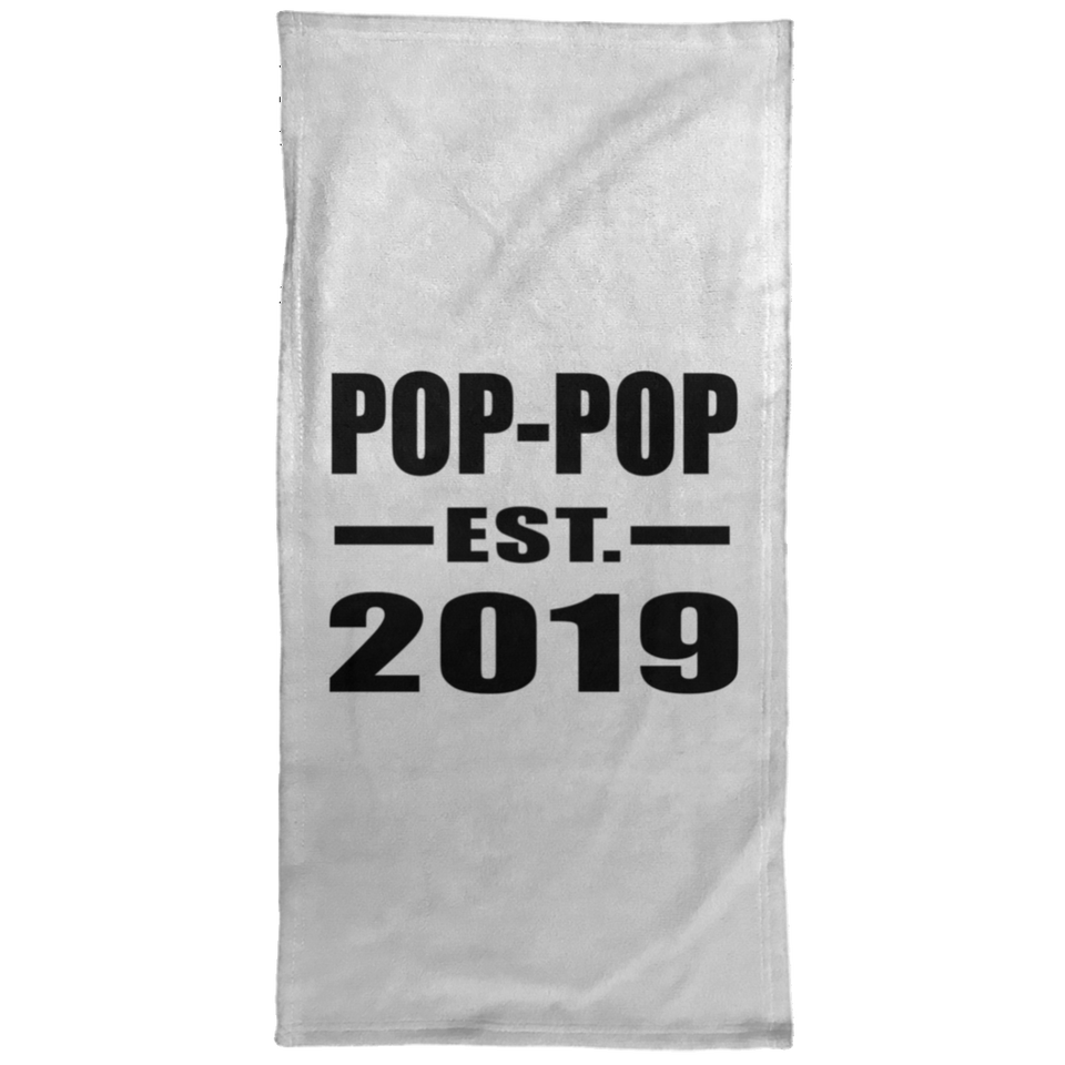 Pop-Pop Established EST. 2019 - Hand Towel