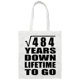 22nd Anniversary Square Root of 484 Years Lifetime To Go - Tote Bag White