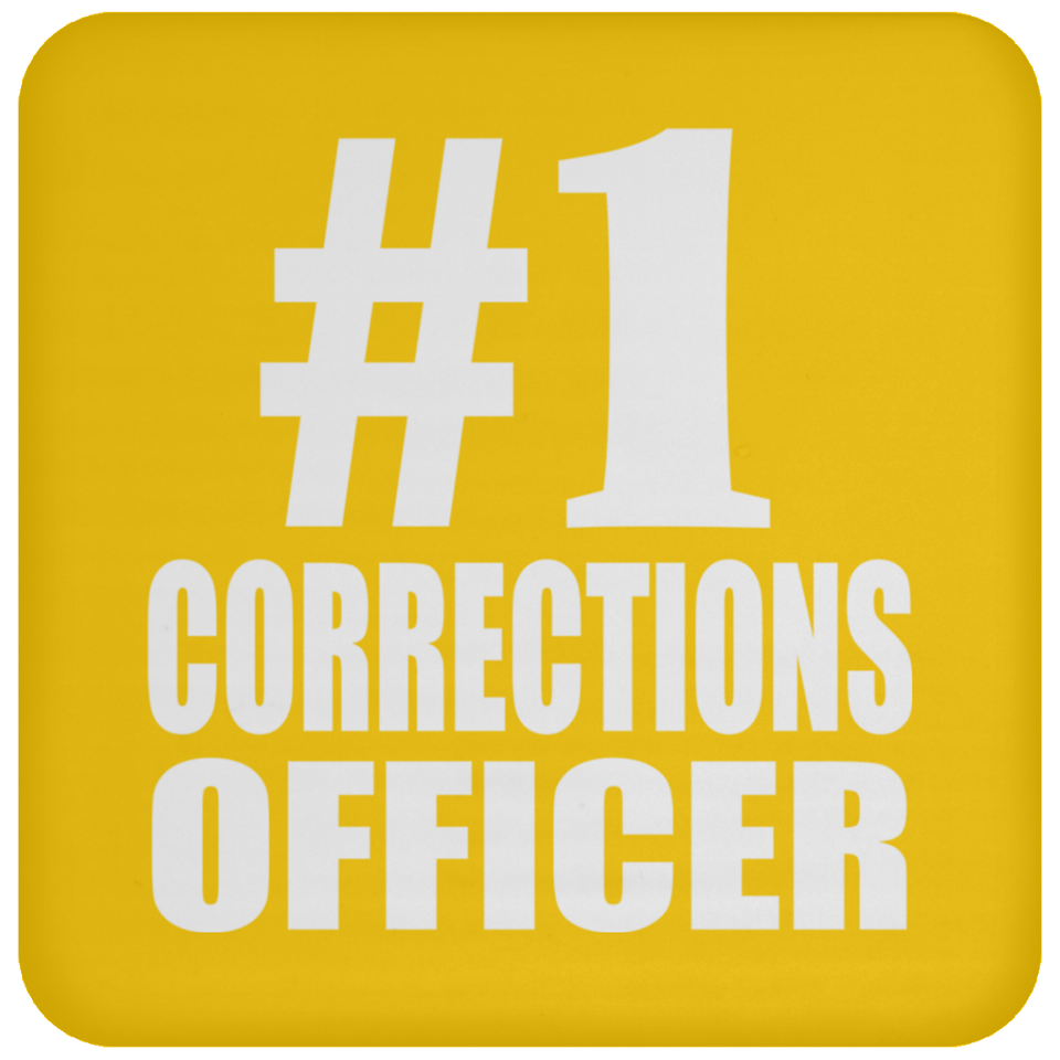 Number One #1 Corrections Officer - Drink Coaster