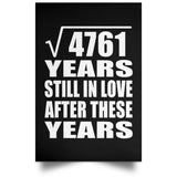 69th Anniversary Square Root of 4761 Years Still In Love - Poster Portrait