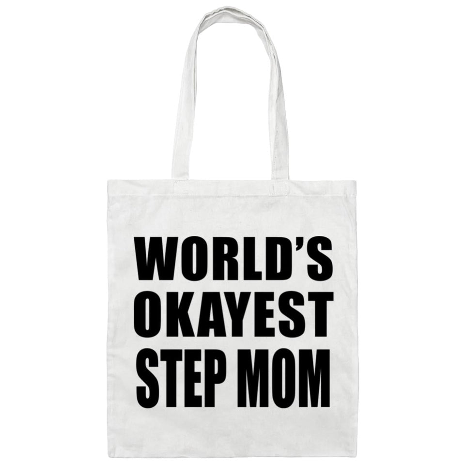 World's Okayest Step Mom - Tote Bag White