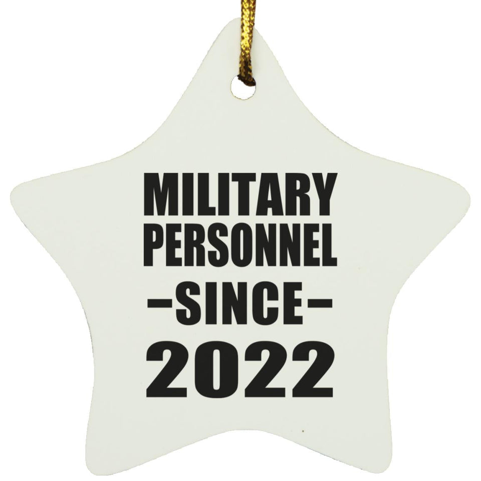 Military Personnel Since 2022 - Star Ornament