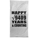 Happy 97th Anniversary Square Root of 9409 Years & Counting - Hand Towel