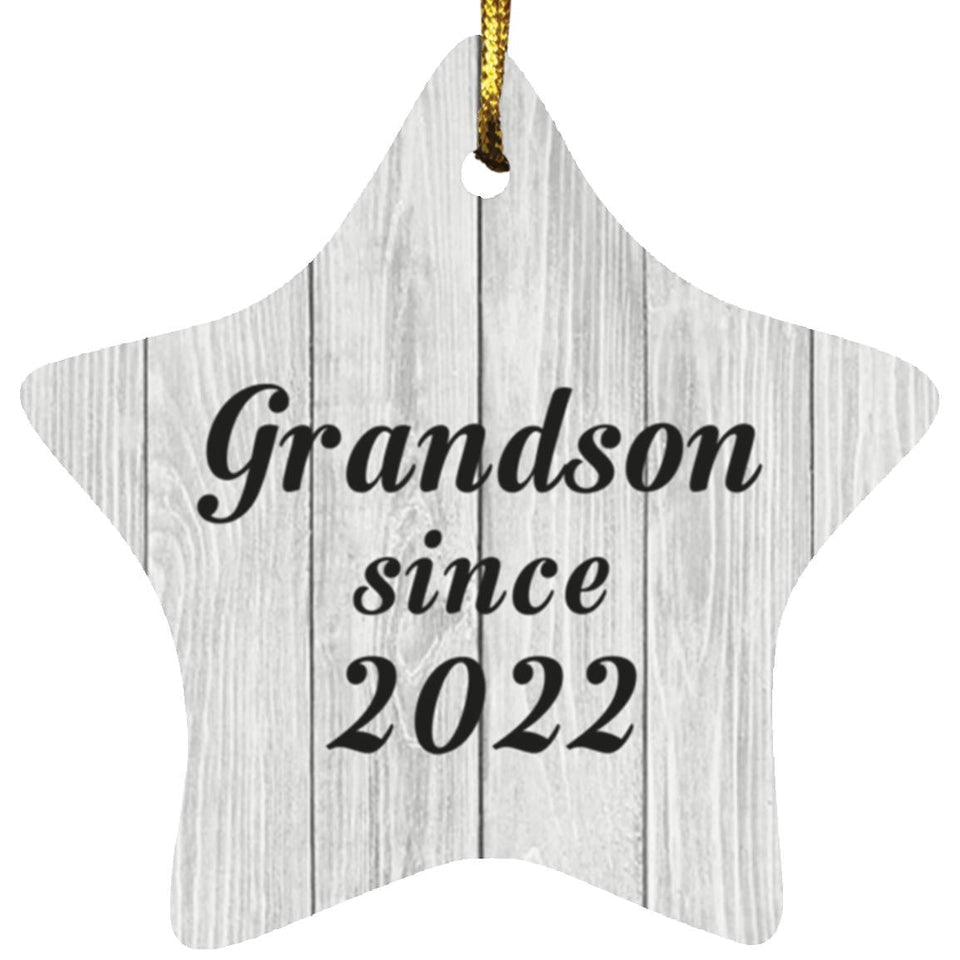 Grandson Since 2022 - Star Ornament F