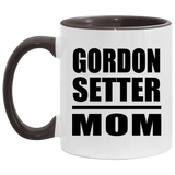 Gordon Setter Mom - 11oz Accent Mug Black