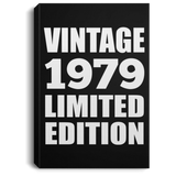 45th Birthday Vintage 1979 Limited Edition - Canvas Portrait