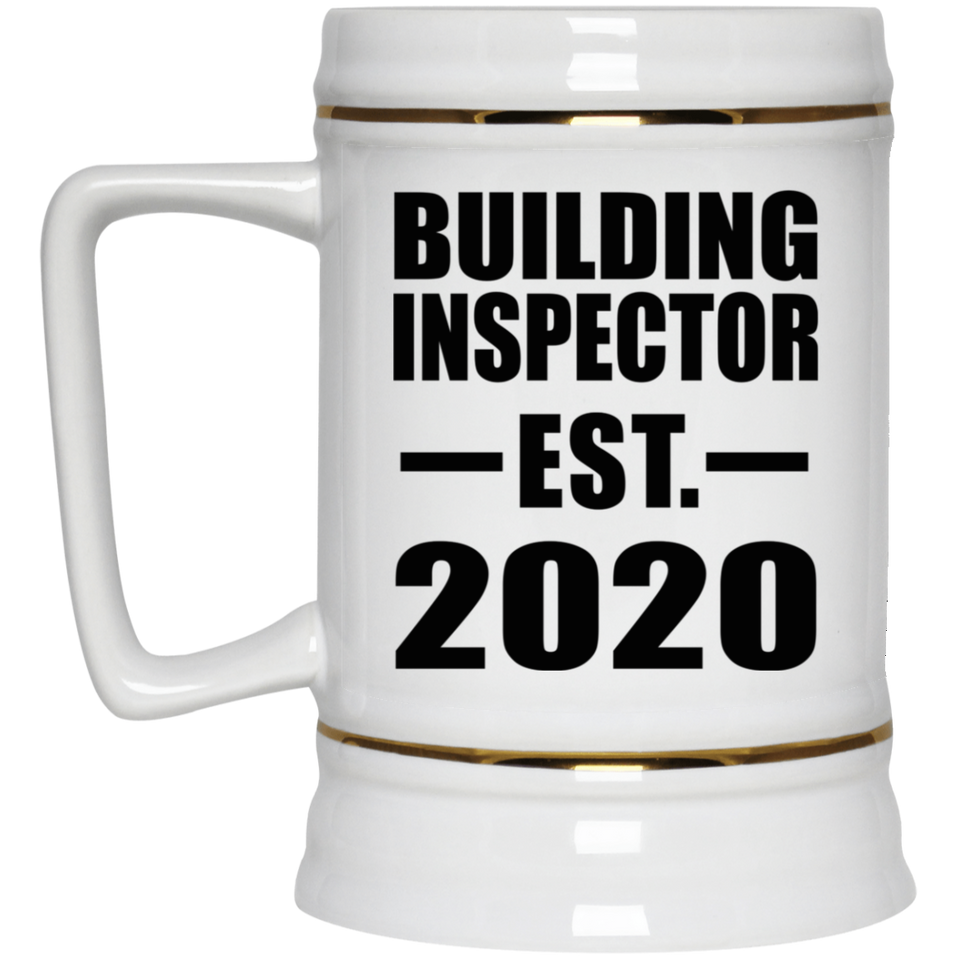Building Inspector Established EST. 2020 - Beer Stein