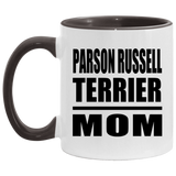 Parson Russell Terrier Mom - 11oz Accent Mug Black