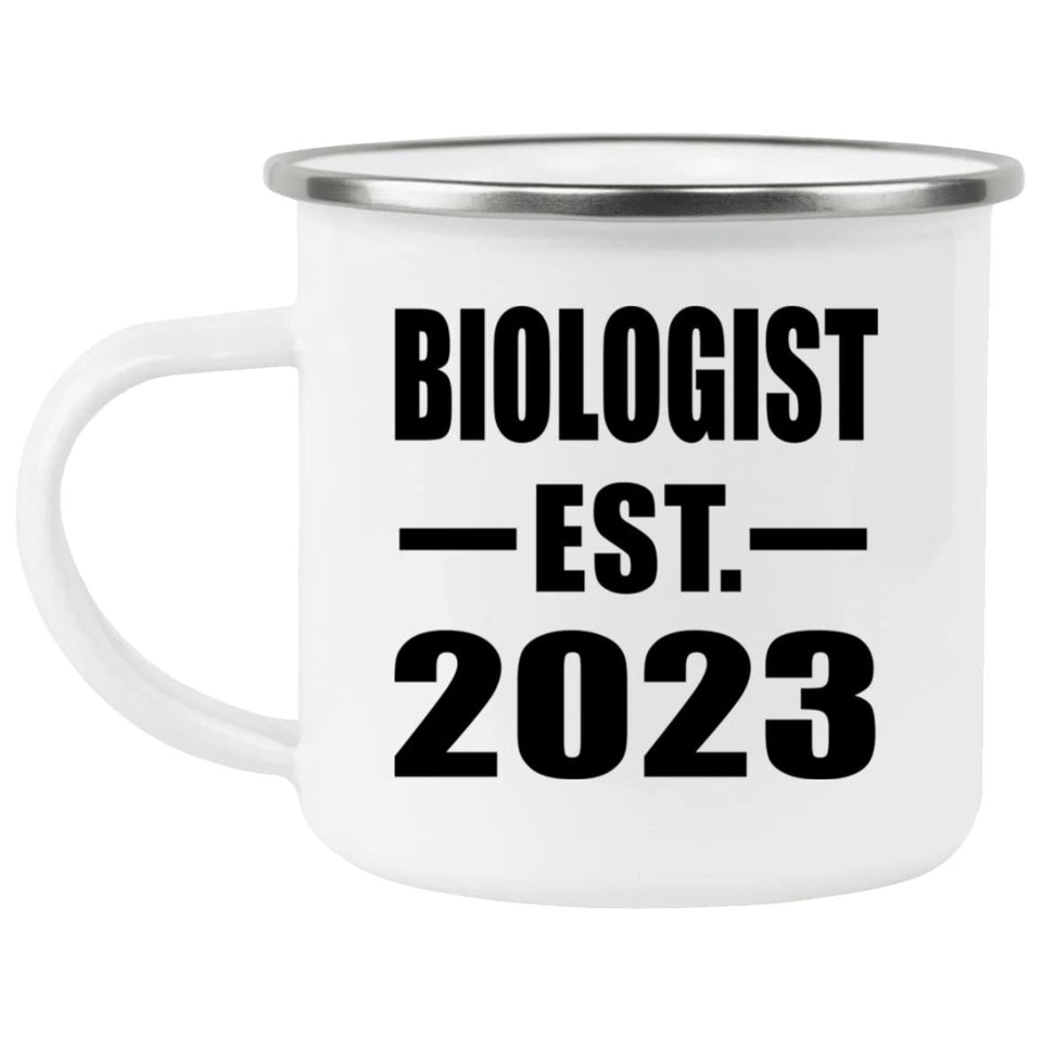 Biologist Established EST. 2023 - 12oz Camping Mug