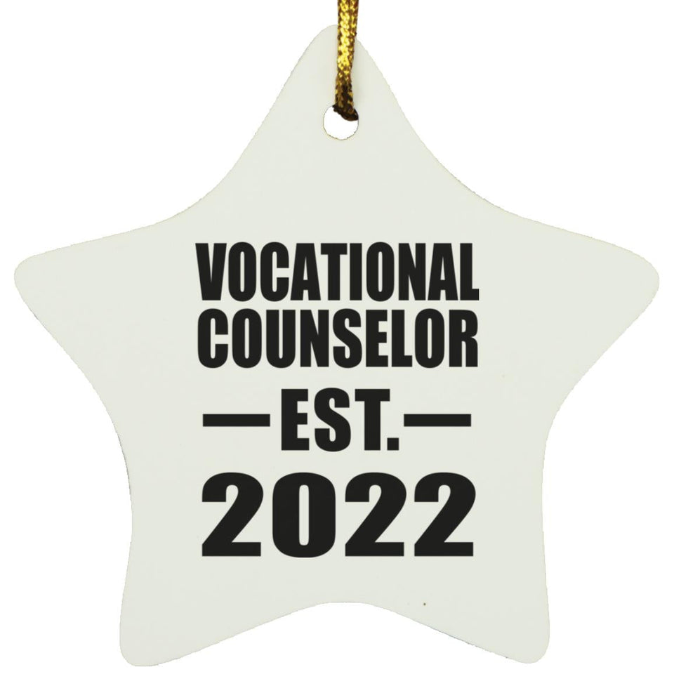 Vocational Counselor Established EST. 2022 - Star Ornament