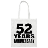 52nd Anniversary 52 Years - Tote Bag White