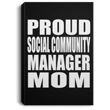 Proud Social Community Manager Mom - Canvas Portrait