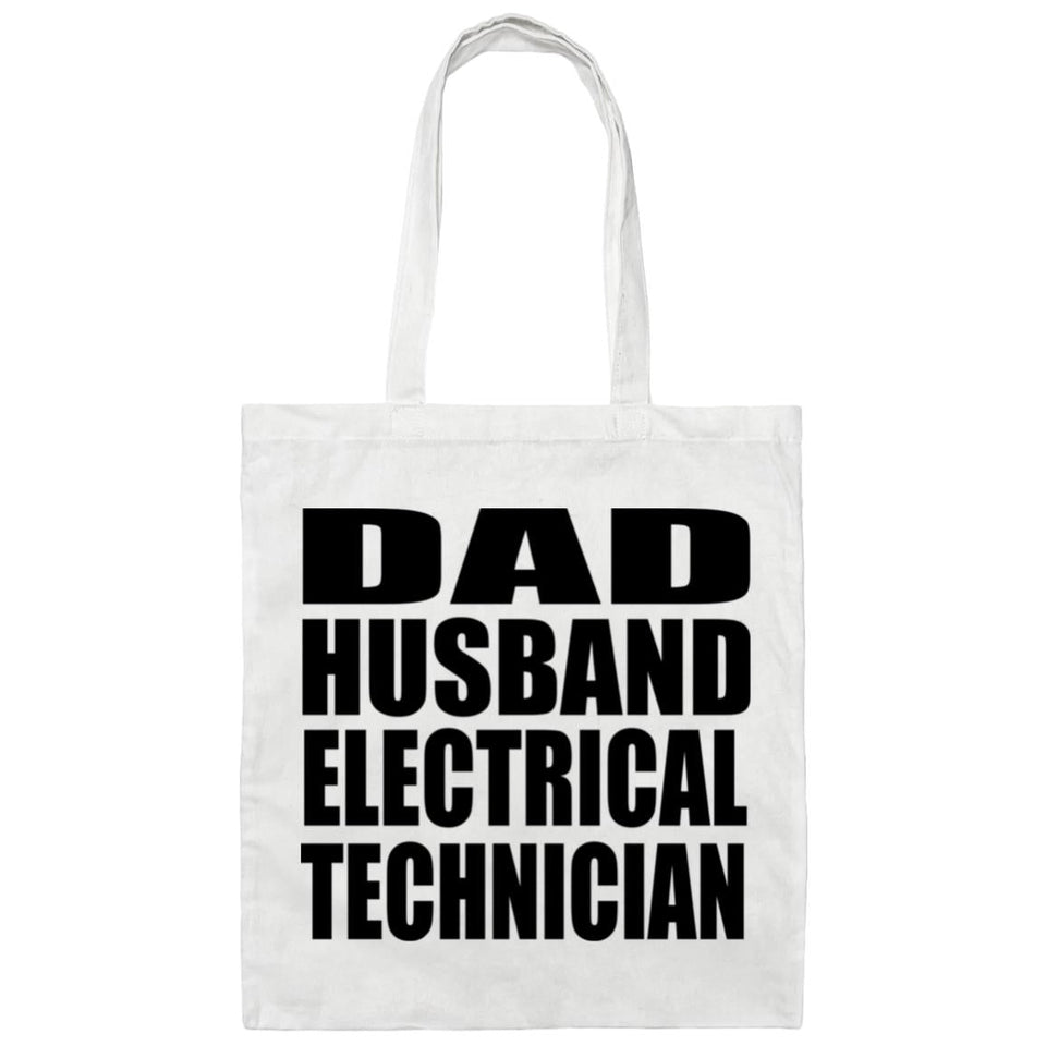 Dad Husband Electrical Technician - Tote Bag White