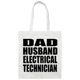 Dad Husband Electrical Technician - Tote Bag White