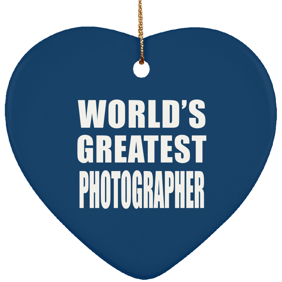 World's Greatest Photographer - Heart Ornament