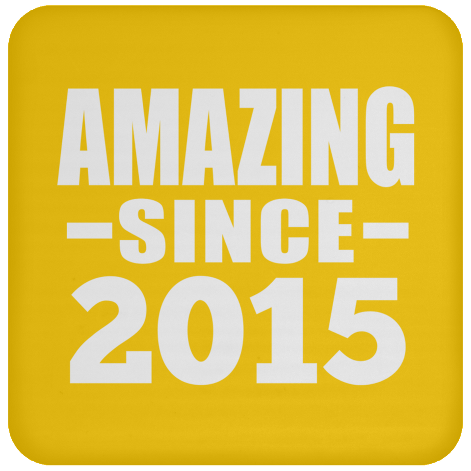 9th Birthday Amazing Since 2015 - Drink Coaster