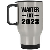 Waiter Established EST. 2023 - Silver Travel Mug