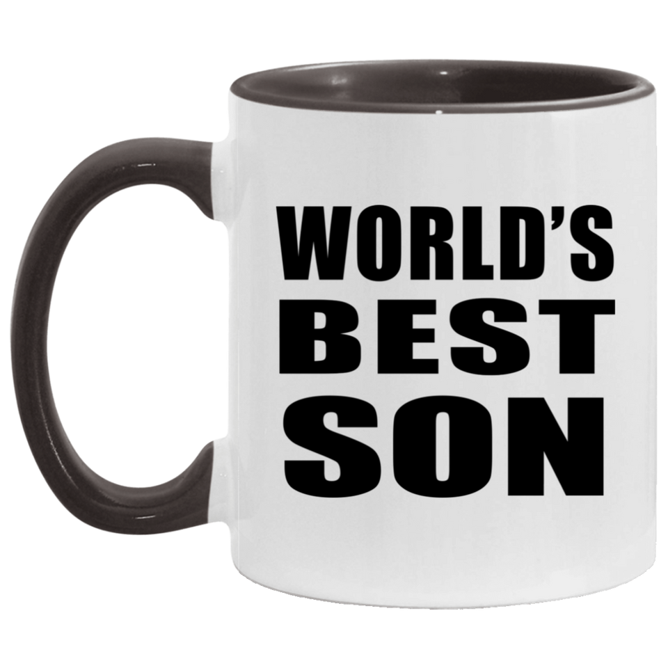 World's Best Son - 11oz Accent Mug Black