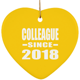 Colleague Since 2018 - Heart Ornament