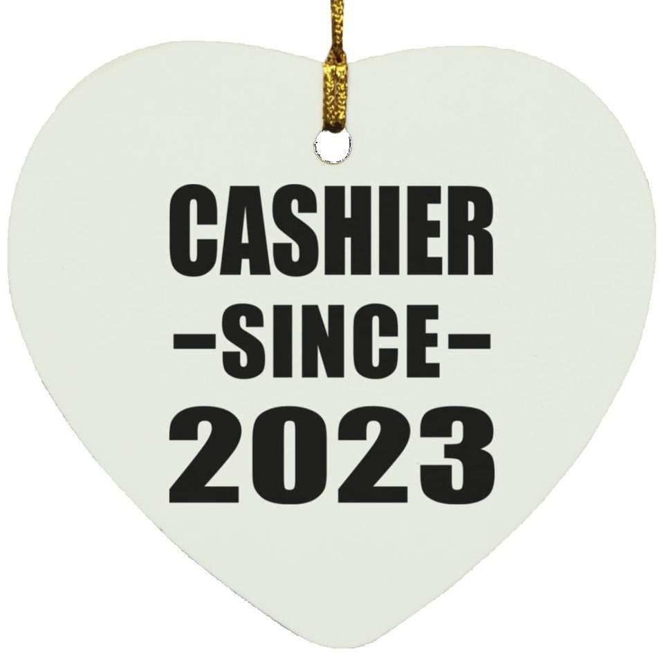 Cashier Since 2023 - Heart Ornament