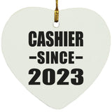 Cashier Since 2023 - Heart Ornament