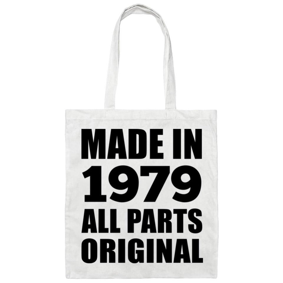 45th Birthday Made in 1979 All Parts Original - Tote Bag White