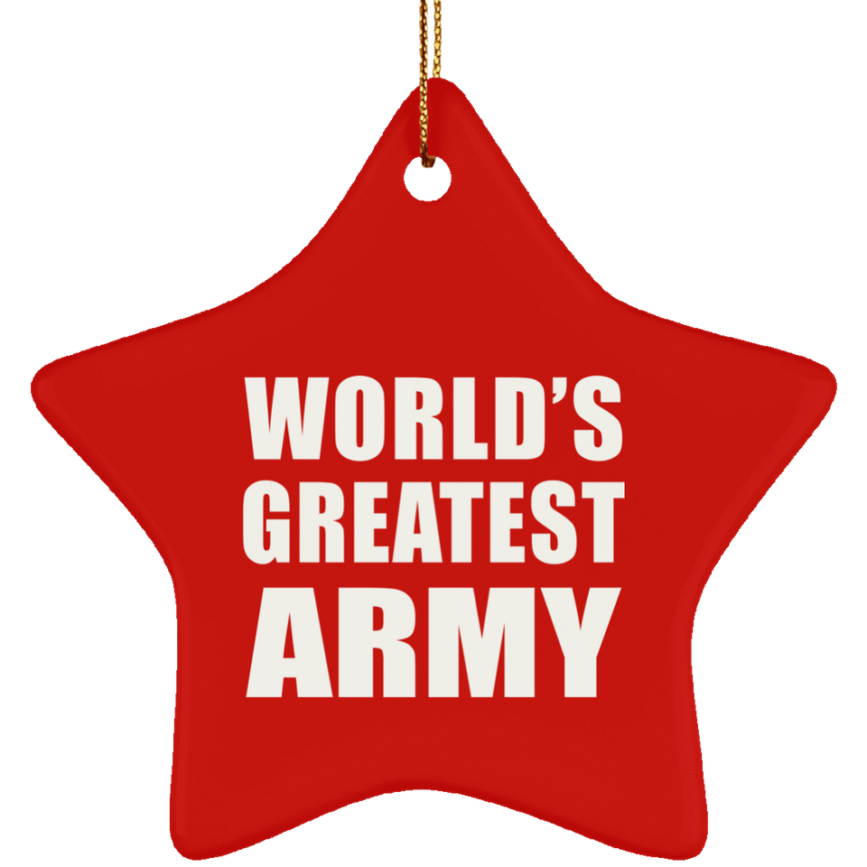 World's Greatest Army - Star Ornament