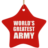 World's Greatest Army - Star Ornament