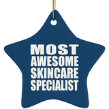 Most Awesome Skincare Specialist - Star Ornament