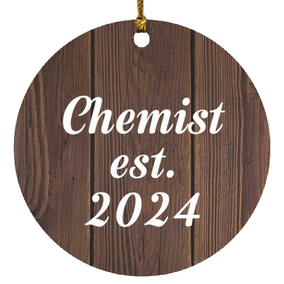 Chemist Established Est. 2024 - Circle Ornament D