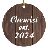Chemist Established Est. 2024 - Circle Ornament D