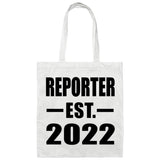 Reporter Established EST. 2022 - Tote Bag White