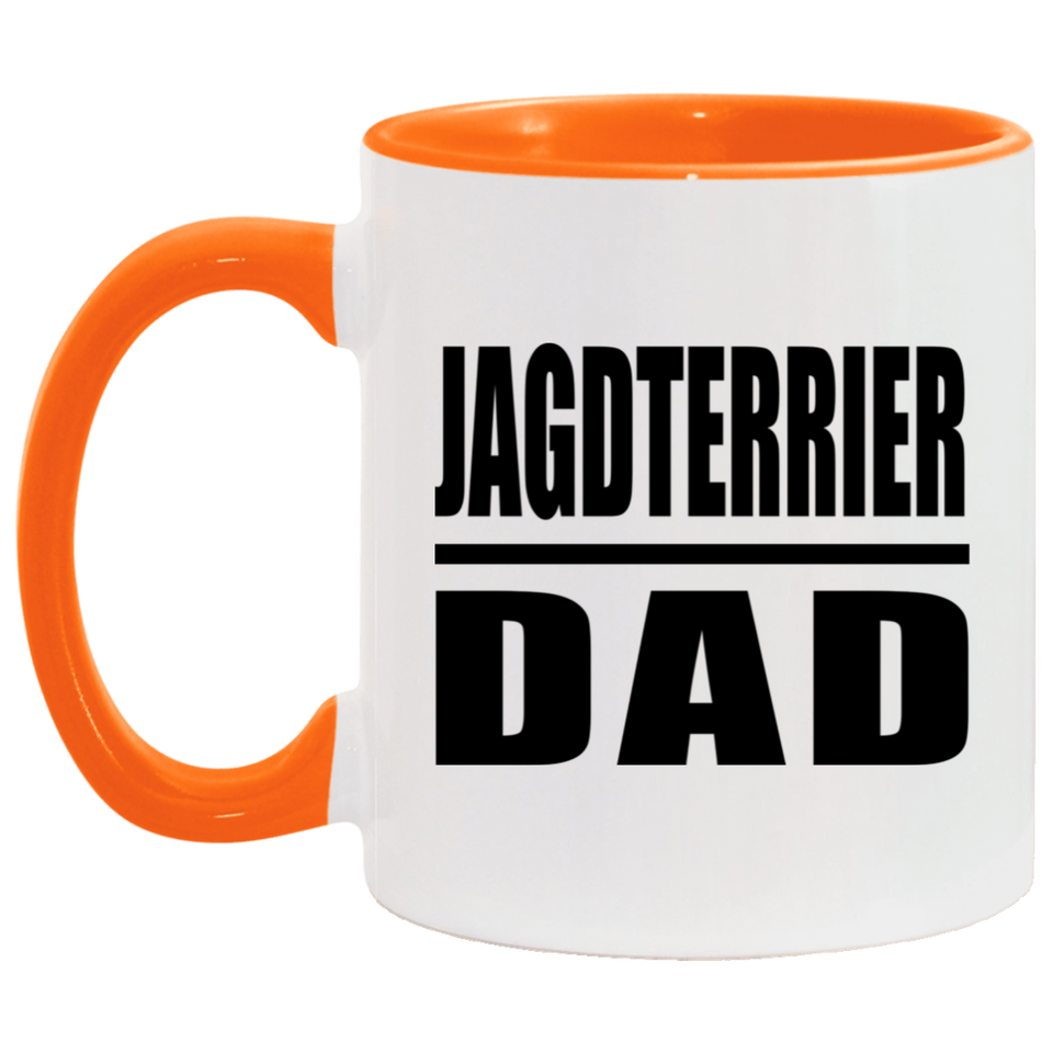 Jagdterrier Dad - 11oz Accent Mug Orange