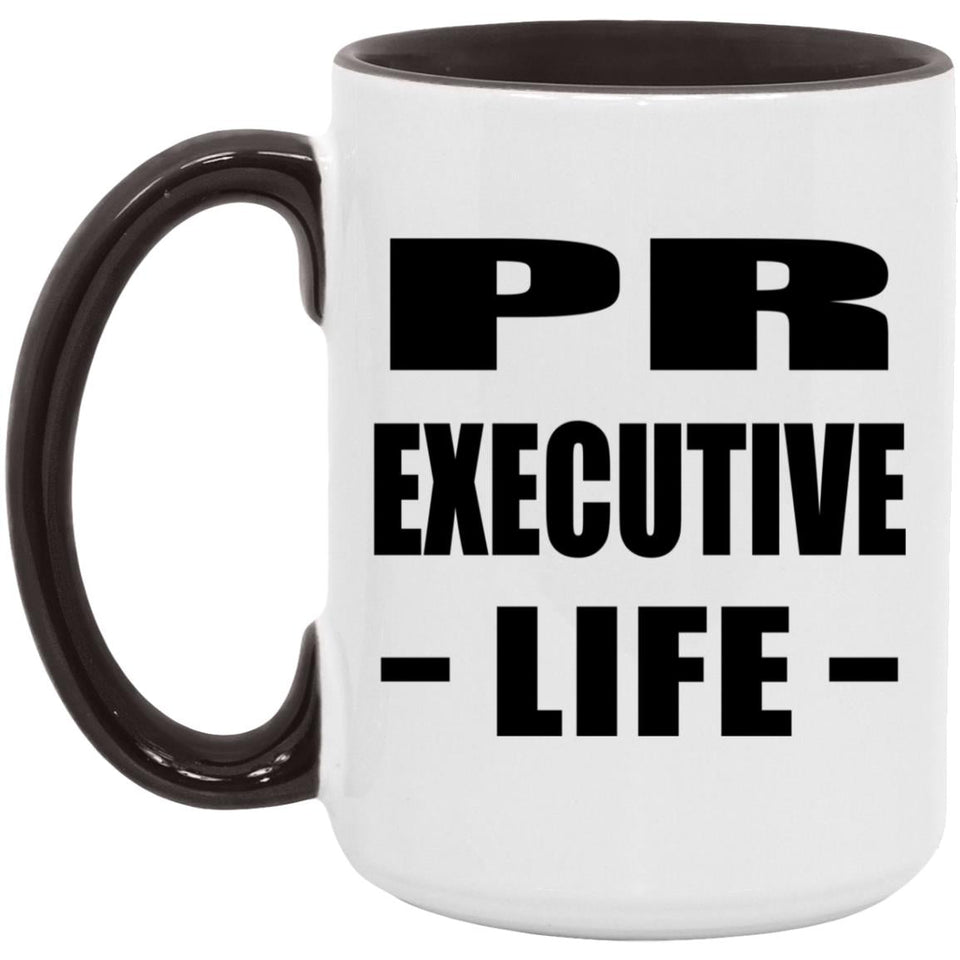 Pr Executive Life - 15oz Accent Mug Black