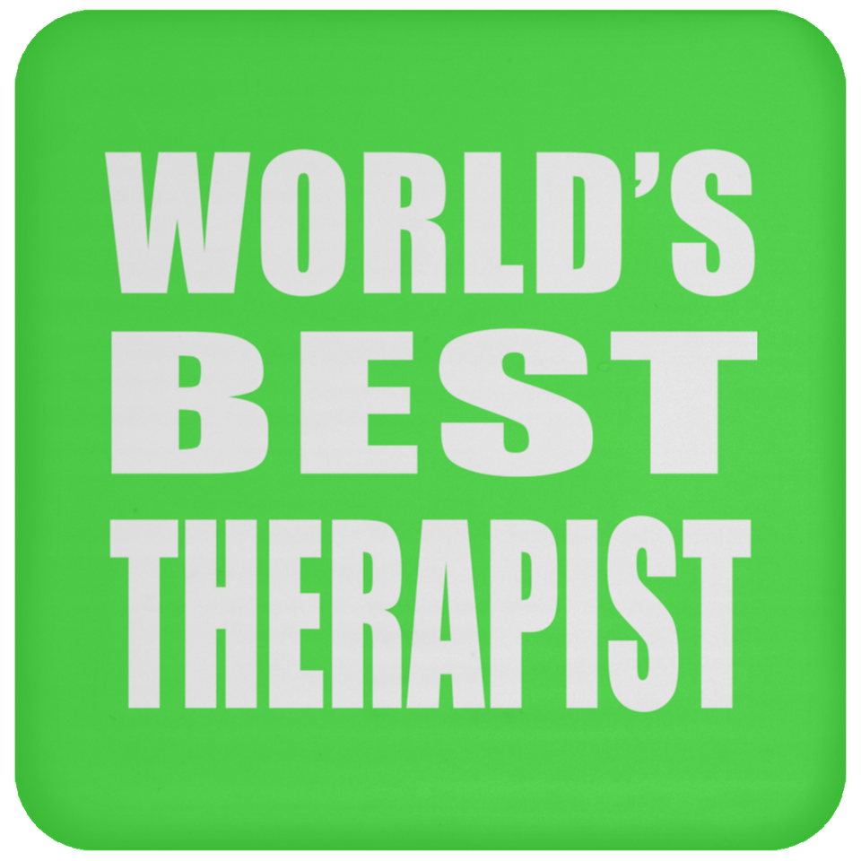 World's Best Therapist - Drink Coaster