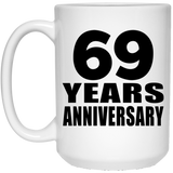 69th Anniversary 69 Years - 15 Oz Coffee Mug