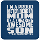 Proud Meter Reader Mom Of Awesome Son - Drink Coaster