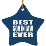 Best Son In Law Ever - Star Ornament