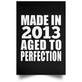 11th Birthday Made In 2013 Aged to Perfection - Poster Portrait