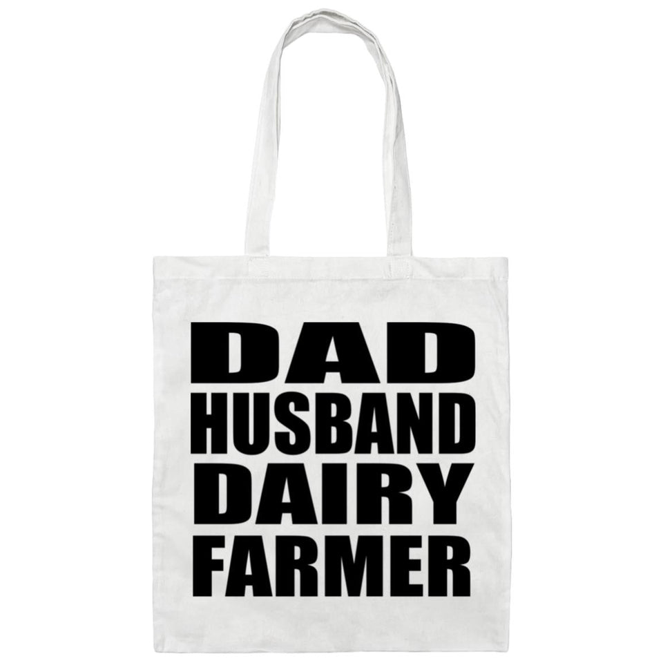 Dad Husband Dairy Farmer - Tote Bag White