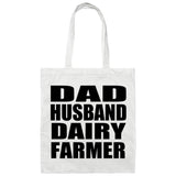 Dad Husband Dairy Farmer - Tote Bag White