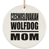 Czechoslovakian Wolfdog Mom - Circle Ornament