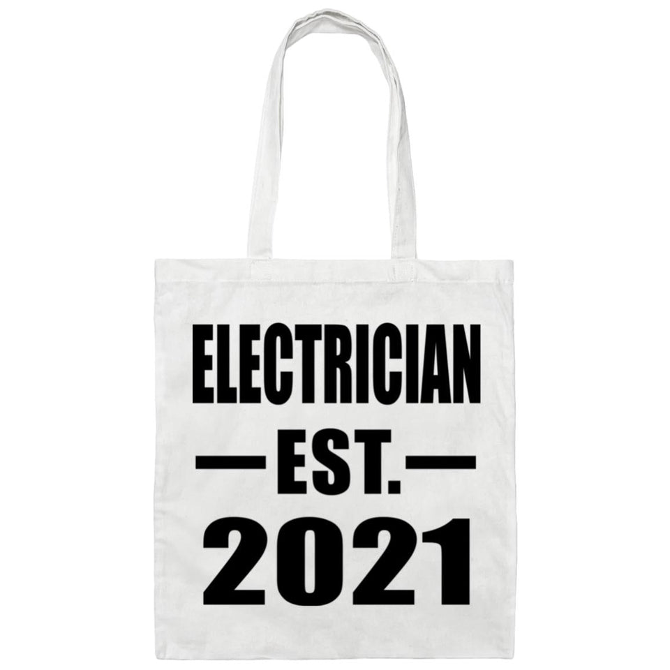 Electrician Established EST. 2021 - Tote Bag White