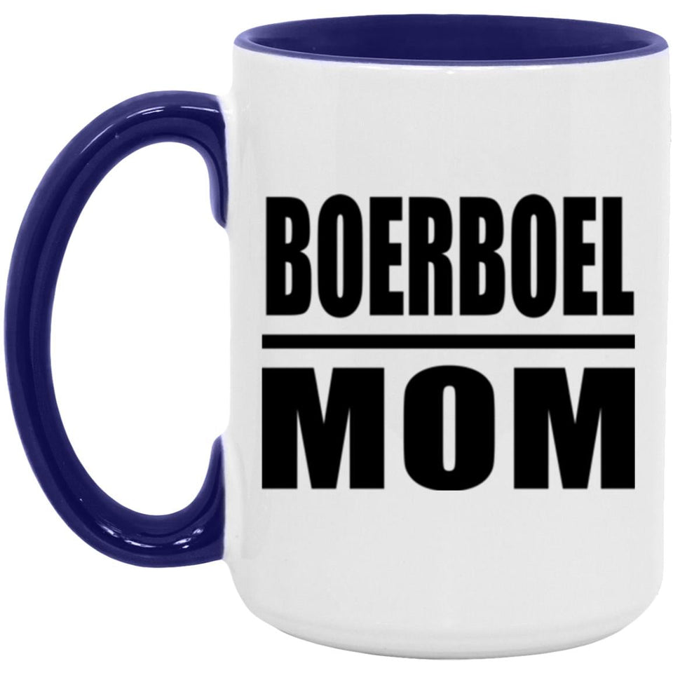 Boerboel Mom - 15oz Accent Mug Purple